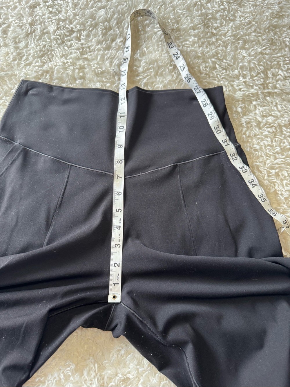 Aerie Offline Real Me High Rise Wide Leg Trouser Pockets Black Size Large - Picture 7 of 12